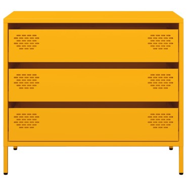 vidaXL Ντουλάπι Μουσταρδί 68x39x58,5cm από Χάλυβα Ψυχρής Έλασης 1 τεμ.