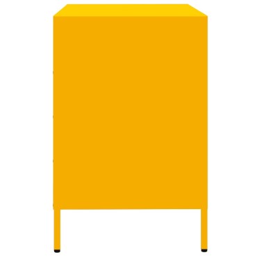 vidaXL Ντουλάπι Μουσταρδί 68x39x58,5cm από Χάλυβα Ψυχρής Έλασης 1 τεμ.