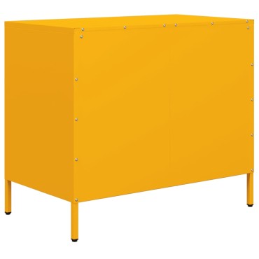 vidaXL Ντουλάπι Μουσταρδί 68x39x58,5cm από Χάλυβα Ψυχρής Έλασης 1 τεμ.