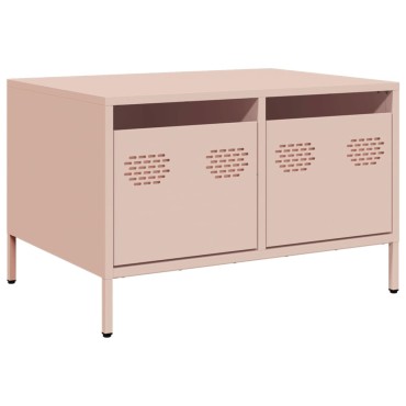 vidaXL Έπιπλο Τηλεόρασης Ροζ 68x50x43,5cm Χάλυβας Ψυχρής Έλασης