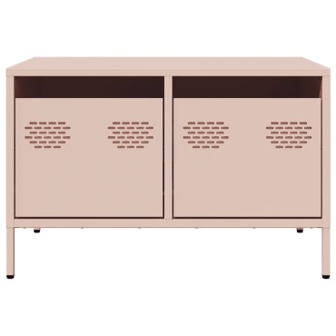 vidaXL Έπιπλο Τηλεόρασης Ροζ 68x50x43,5cm Χάλυβας Ψυχρής Έλασης