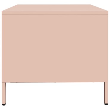 vidaXL Έπιπλο Τηλεόρασης Ροζ 68x50x43,5cm Χάλυβας Ψυχρής Έλασης