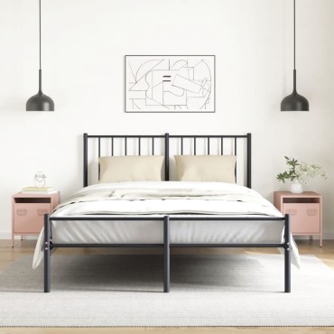 vidaXL Κομοδίνα 2 τεμ. Ροζ 35x39x43,5cm από Χάλυβα