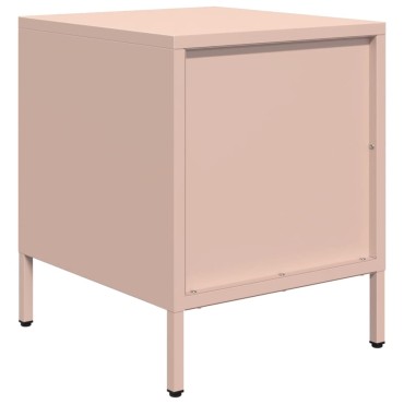 vidaXL Κομοδίνα 2 τεμ. Ροζ 35x39x43,5cm από Χάλυβα