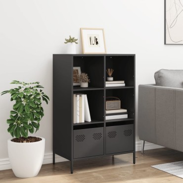 vidaXL Ντουλάπι Μαύρο 68x39x103,5cm από Χάλυβα 1 τεμ.