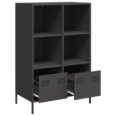 vidaXL Ντουλάπι Μαύρο 68x39x103,5cm από Χάλυβα 1 τεμ.