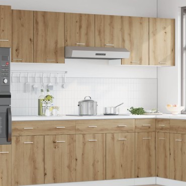vidaXL Ντουλάπι Κρεμαστό Lyon Καφέ Δρυς 80x31x60cm Επεξεργασμένο Ξύλο 1 τεμ.