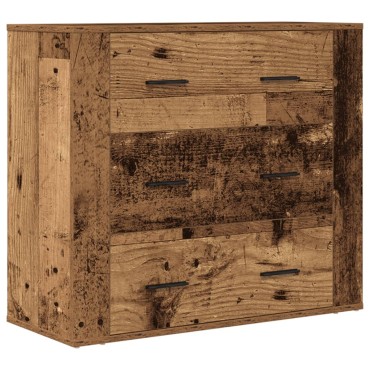 vidaXL Συρταριέρα Όψη Παλαιού Ξύλου 80x33x70cm Επεξεργασμένο Ξύλο 1 τεμ.