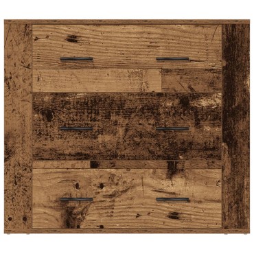 vidaXL Συρταριέρα Όψη Παλαιού Ξύλου 80x33x70cm Επεξεργασμένο Ξύλο 1 τεμ.