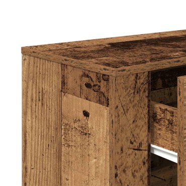 vidaXL Συρταριέρα Όψη Παλαιού Ξύλου 80x33x70cm Επεξεργασμένο Ξύλο 1 τεμ.