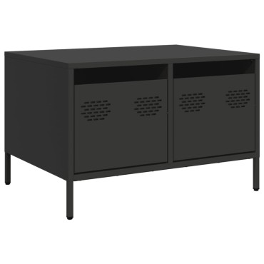 vidaXL Έπιπλο Τηλεόρασης Μαύρο 68x50x43,5cm Χάλυβας Ψυχρής Έλασης