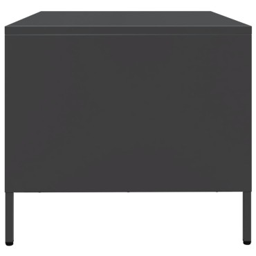 vidaXL Έπιπλο Τηλεόρασης Μαύρο 68x50x43,5cm Χάλυβας Ψυχρής Έλασης