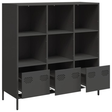 vidaXL Ντουλάπι Μαύρο 101,5x39x103,5cm από Χάλυβα 1 τεμ.