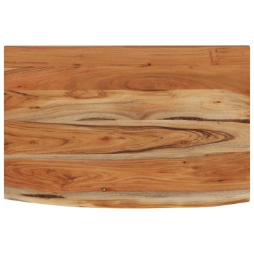 vidaXL Ράφι Επιτοίχιο Ορθ. Live Edge 50x30x2,5cm Μασίφ Ξύλο Ακακίας