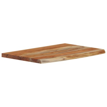 vidaXL Ράφι Επιτοίχιο Ορθ. Live Edge 50x30x2,5cm Μασίφ Ξύλο Ακακίας