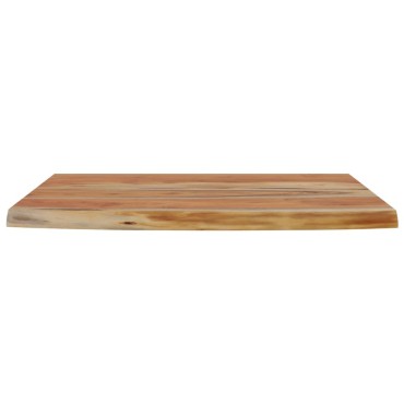 vidaXL Ράφι Επιτοίχιο Ορθ. Live Edge 50x30x2,5cm Μασίφ Ξύλο Ακακίας