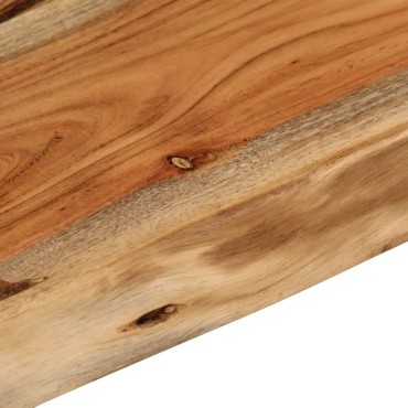 vidaXL Ράφι Επιτοίχιο Ορθ. Live Edge 50x30x2,5cm Μασίφ Ξύλο Ακακίας