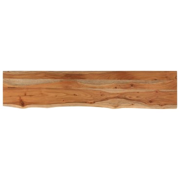vidaXL Ράφι Επιτοίχιο Ορθ. Live Edge 100x20x2,5cm Μασίφ Ξύλο Ακακίας