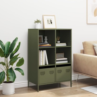 vidaXL Ντουλάπι Πράσινο Λαδί 68x39x103,5cm από Ατσάλι 1 τεμ.