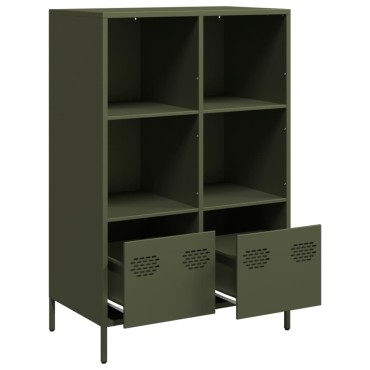 vidaXL Ντουλάπι Πράσινο Λαδί 68x39x103,5cm από Ατσάλι 1 τεμ.