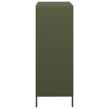 vidaXL Ντουλάπι Πράσινο Λαδί 68x39x103,5cm από Ατσάλι 1 τεμ.