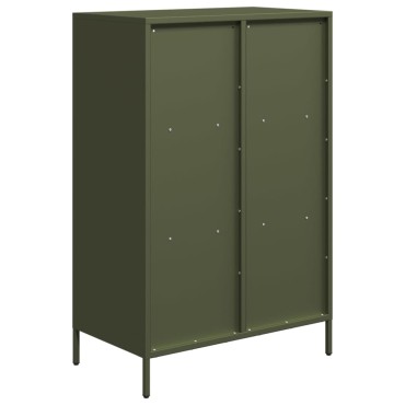 vidaXL Ντουλάπι Πράσινο Λαδί 68x39x103,5cm από Ατσάλι 1 τεμ.