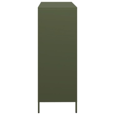 vidaXL Ραφιέρα Πράσινο Λαδί 101,5x39x103,5cm από Ατσάλι 1 τεμ.