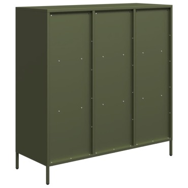 vidaXL Ραφιέρα Πράσινο Λαδί 101,5x39x103,5cm από Ατσάλι 1 τεμ.