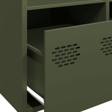 vidaXL Ραφιέρα Πράσινο Λαδί 101,5x39x103,5cm από Ατσάλι 1 τεμ.
