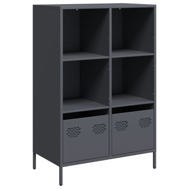 vidaXL Ντουλάπι Ανθρακί 68x39x103,5cm από Χάλυβα 1 τεμ.