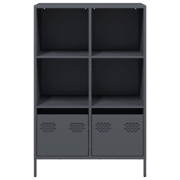 vidaXL Ντουλάπι Ανθρακί 68x39x103,5cm από Χάλυβα 1 τεμ.