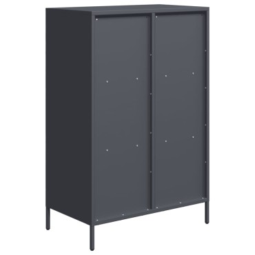 vidaXL Ντουλάπι Ανθρακί 68x39x103,5cm από Χάλυβα 1 τεμ.