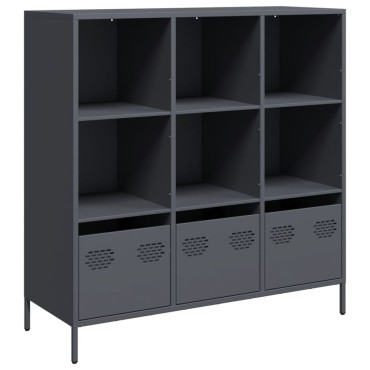 vidaXL Ντουλάπι Ανθρακί 101,5x39x103,5cm από Ατσάλι 1 τεμ.