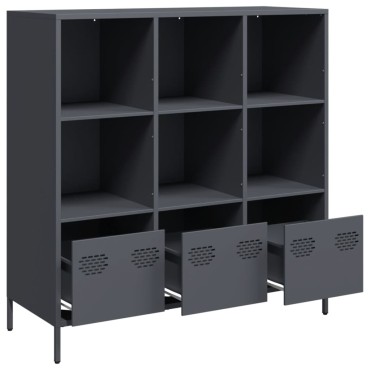 vidaXL Ντουλάπι Ανθρακί 101,5x39x103,5cm από Ατσάλι 1 τεμ.