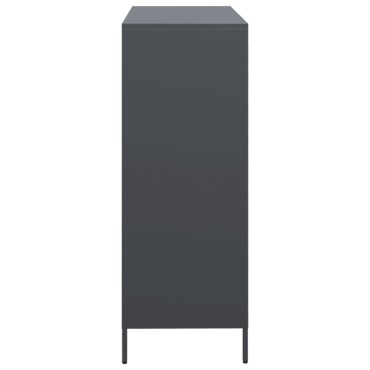 vidaXL Ντουλάπι Ανθρακί 101,5x39x103,5cm από Ατσάλι 1 τεμ.