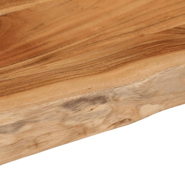 vidaXL Ράφι Επιτοίχιο Ορθ. Live Edge 40x30x2,5cm Μασίφ Ξύλο Ακακίας