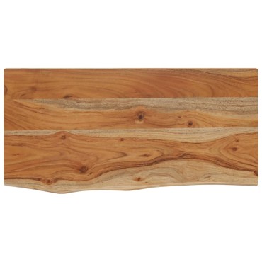 vidaXL Ράφι Επιτοίχιο Ορθ. Live Edge 40x20x2,5cm Μασίφ Ξύλο Ακακίας