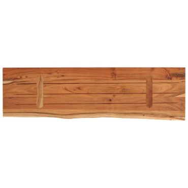 vidaXL Ράφι Επιτοίχιο Ορθ. Live Edge 40x20x2,5cm Μασίφ Ξύλο Ακακίας