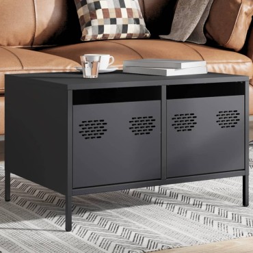vidaXL Έπιπλο Τηλεόρασης Ανθρακί 68x50x43,5cm Ατσάλι Ψυχρής Έλασης