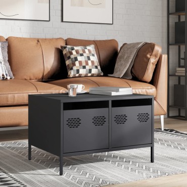 vidaXL Έπιπλο Τηλεόρασης Ανθρακί 68x50x43,5cm Ατσάλι Ψυχρής Έλασης