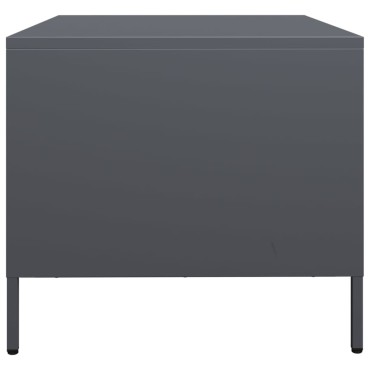 vidaXL Έπιπλο Τηλεόρασης Ανθρακί 68x50x43,5cm Ατσάλι Ψυχρής Έλασης