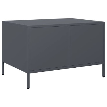 vidaXL Έπιπλο Τηλεόρασης Ανθρακί 68x50x43,5cm Ατσάλι Ψυχρής Έλασης