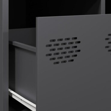 vidaXL Έπιπλο Τηλεόρασης Ανθρακί 68x50x43,5cm Ατσάλι Ψυχρής Έλασης