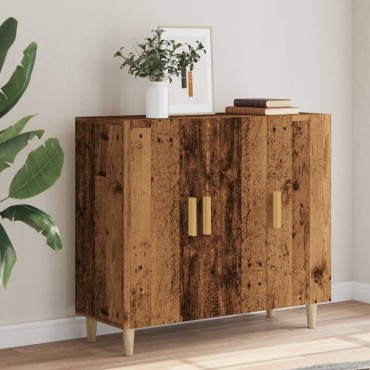 vidaXL Ντουλάπι Παλαιό Ξύλο 90x34x80cm από Επεξεργασμένο Ξύλο 1 τεμ.