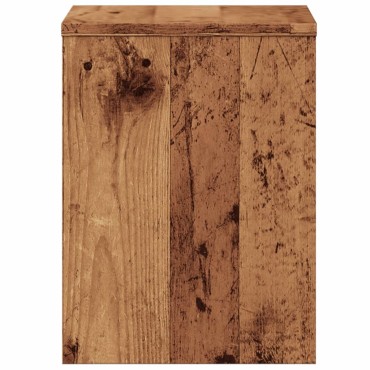 vidaXL Κομοδίνο Όψη Παλαιού Ξύλου 40x30x40cm από Επεξ. Ξύλο 1 τεμ.