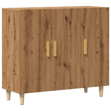 vidaXL Ντουλάπι Αρτισιανή Δρυς 90x34x80cm από Επεξεργασμένο Ξύλο 1 τεμ.
