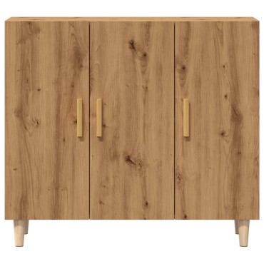 vidaXL Ντουλάπι Αρτισιανή Δρυς 90x34x80cm από Επεξεργασμένο Ξύλο 1 τεμ.