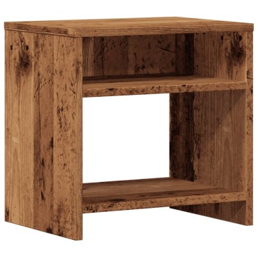 vidaXL Κομοδίνα 2 τεμ. Όψη Παλαιού Ξύλου 40x30x40cm από Επεξ. Ξύλο