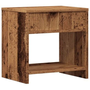 vidaXL Κομοδίνα 2 τεμ. Όψη Παλαιού Ξύλου 40x30x40cm από Επεξ. Ξύλο