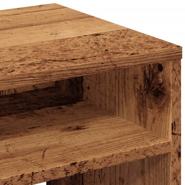 vidaXL Κομοδίνα 2 τεμ. Όψη Παλαιού Ξύλου 40x30x40cm από Επεξ. Ξύλο